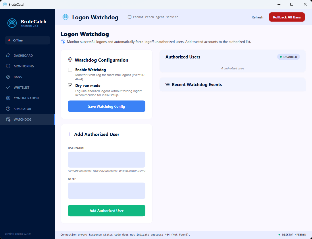 BruteCatch Watchdog
